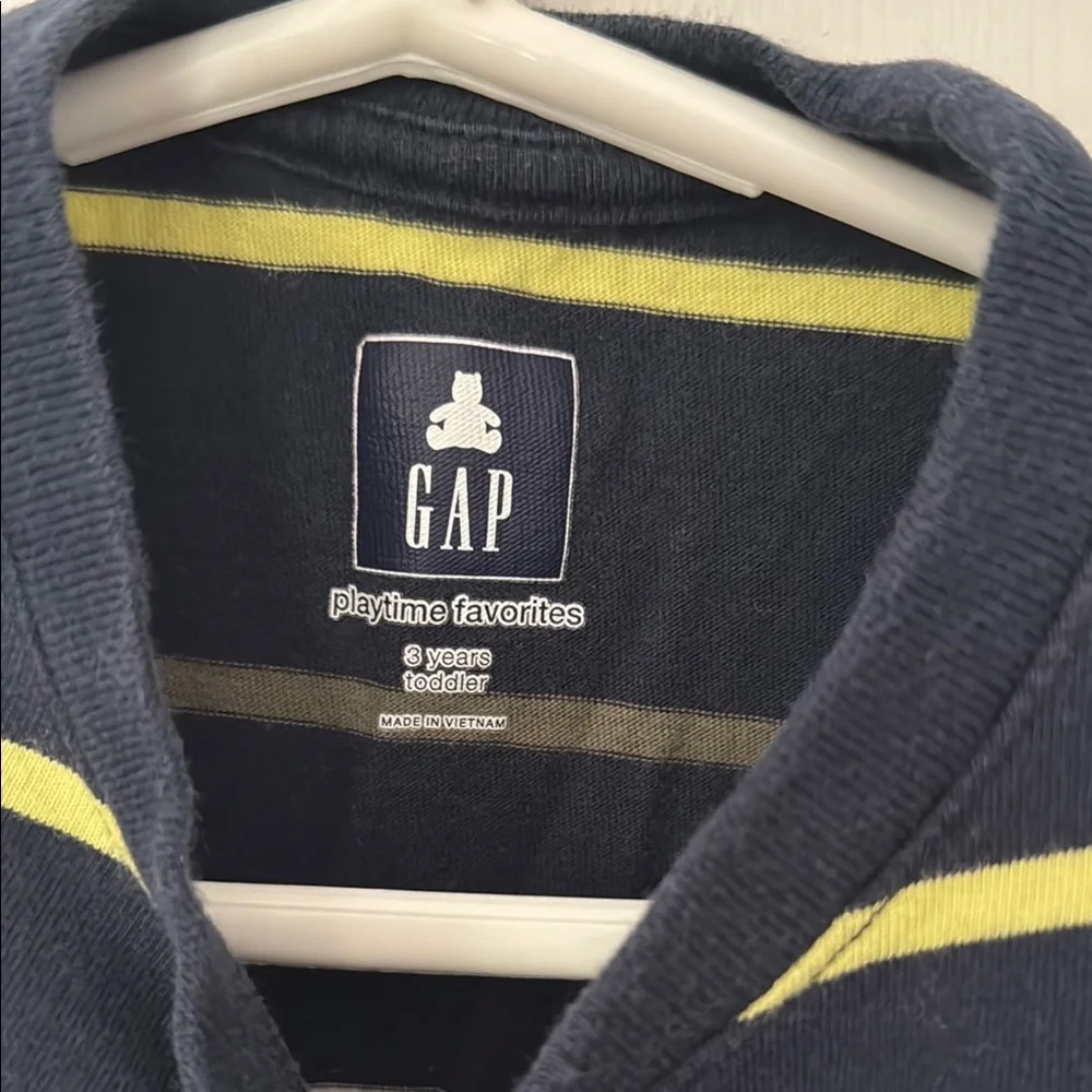 GAP Blue Long Sleeve Tee with Stripes